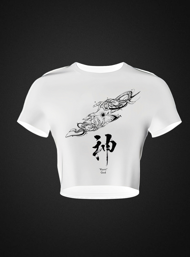 Kami God Ribbed Crop Top