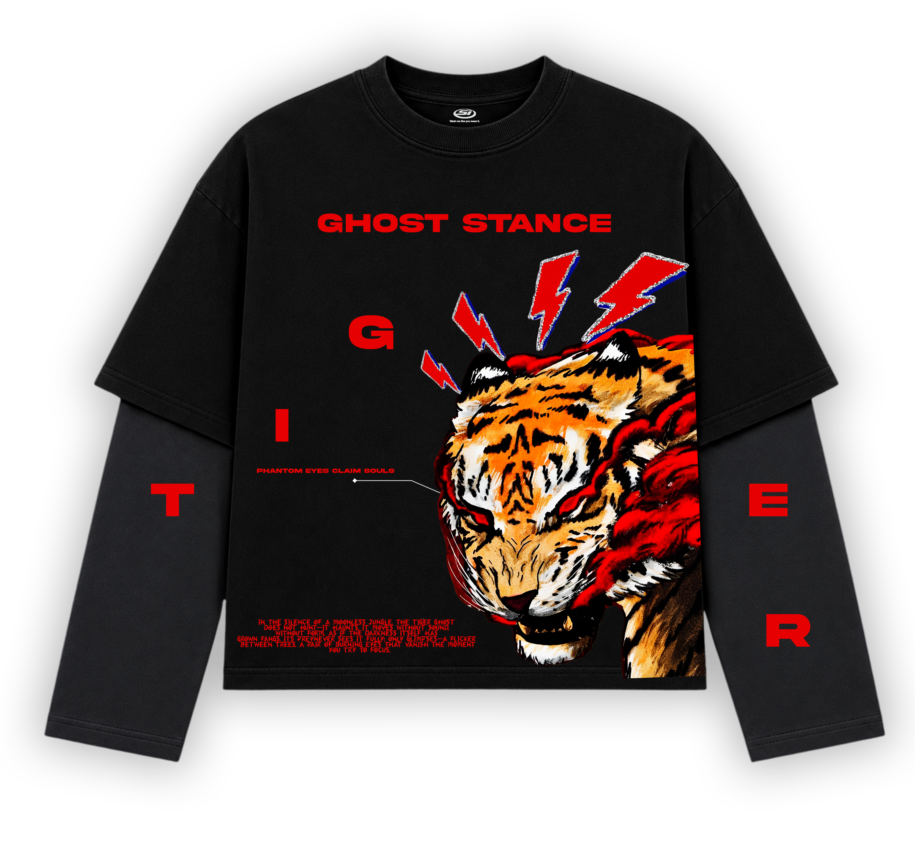 GHOST STANCE DETACHABLE SLEEVES T-SHIRT