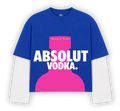 ABSOLUT VODKA. DETACHABLE SLEEVES T-SHIRT