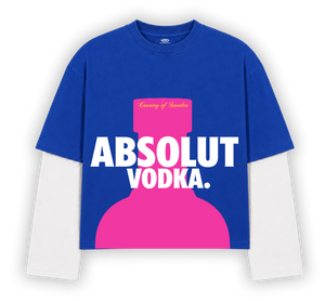 ABSOLUT VODKA. DETACHABLE SLEEVES T-SHIRT
