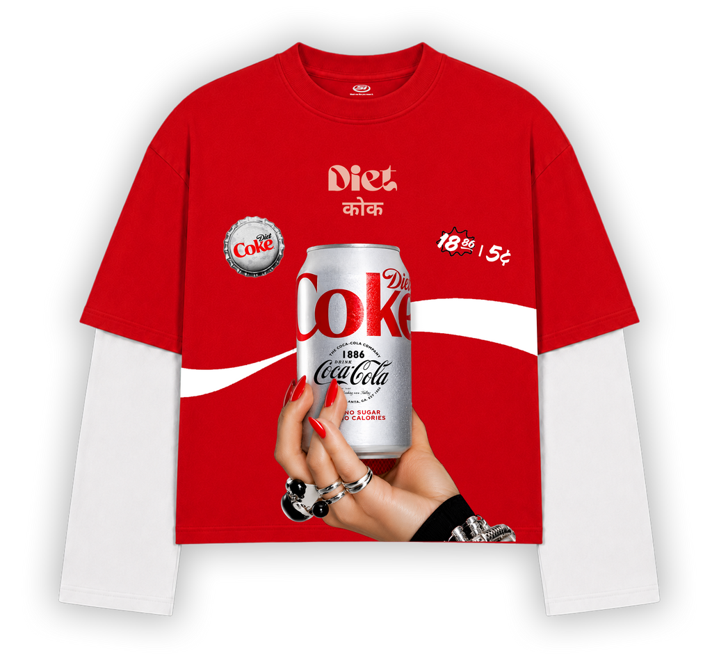 DIET COKE DETACHABLE SLEEVES T-SHIRT
