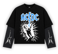 AC DC DETACHABLE SLEEVES T-SHIRT