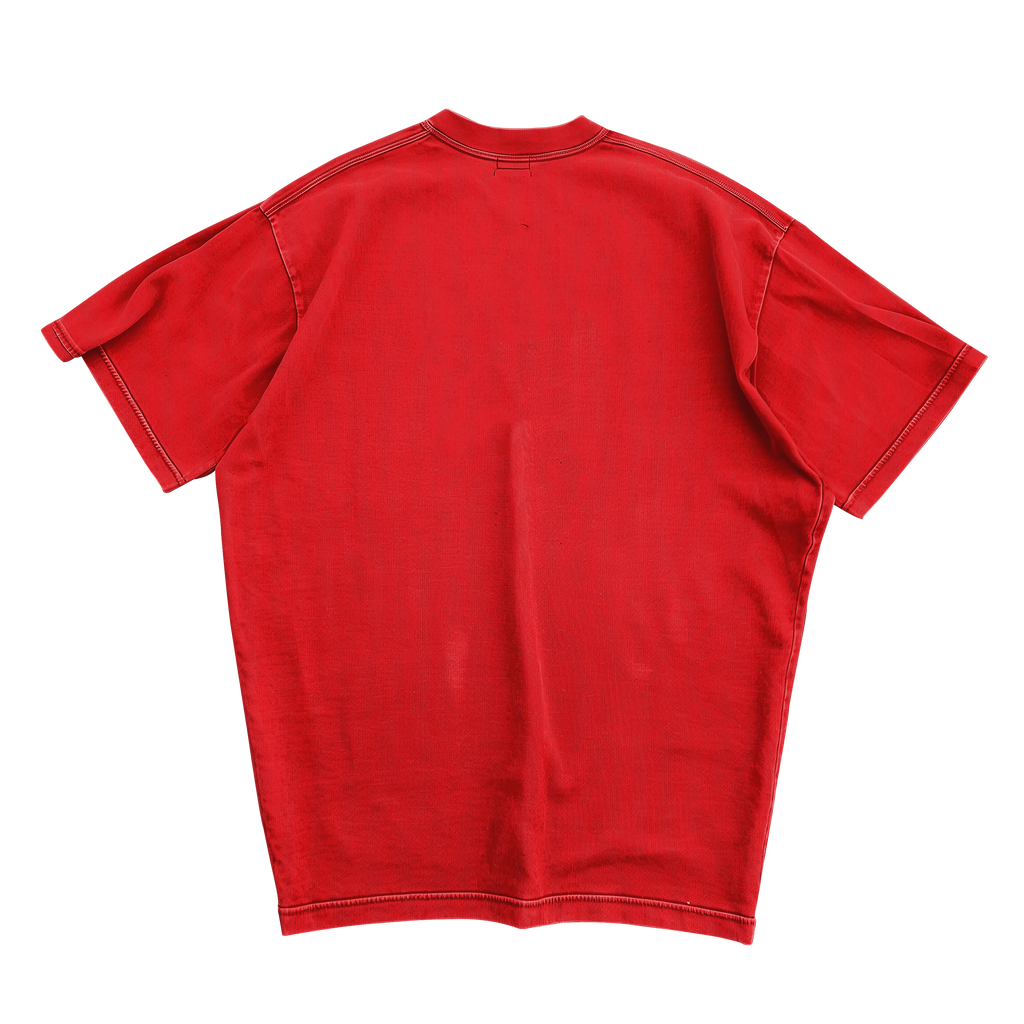 RED WEEKND OVERSIZED T-SHIRT
