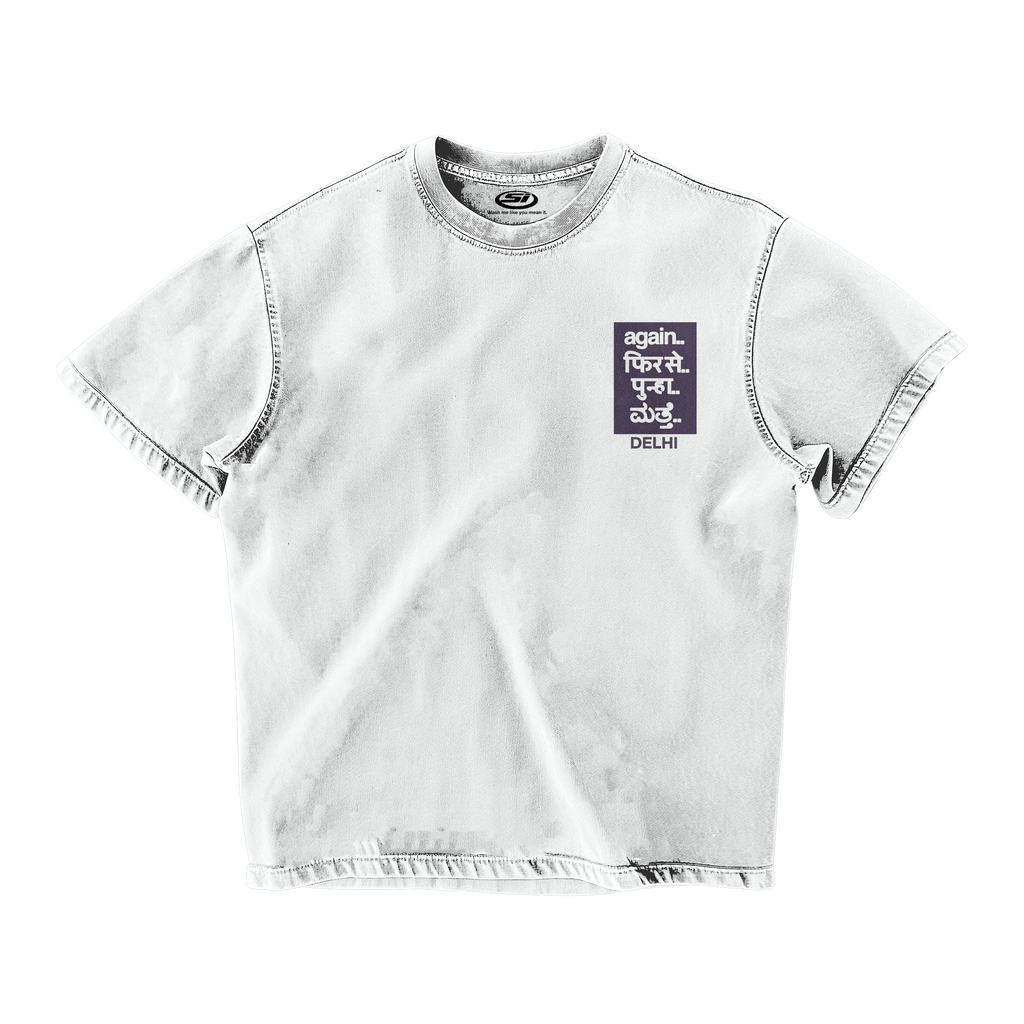 FRED AGAIN IND' TOUR DELHI OVERSIZED T-SHIRT