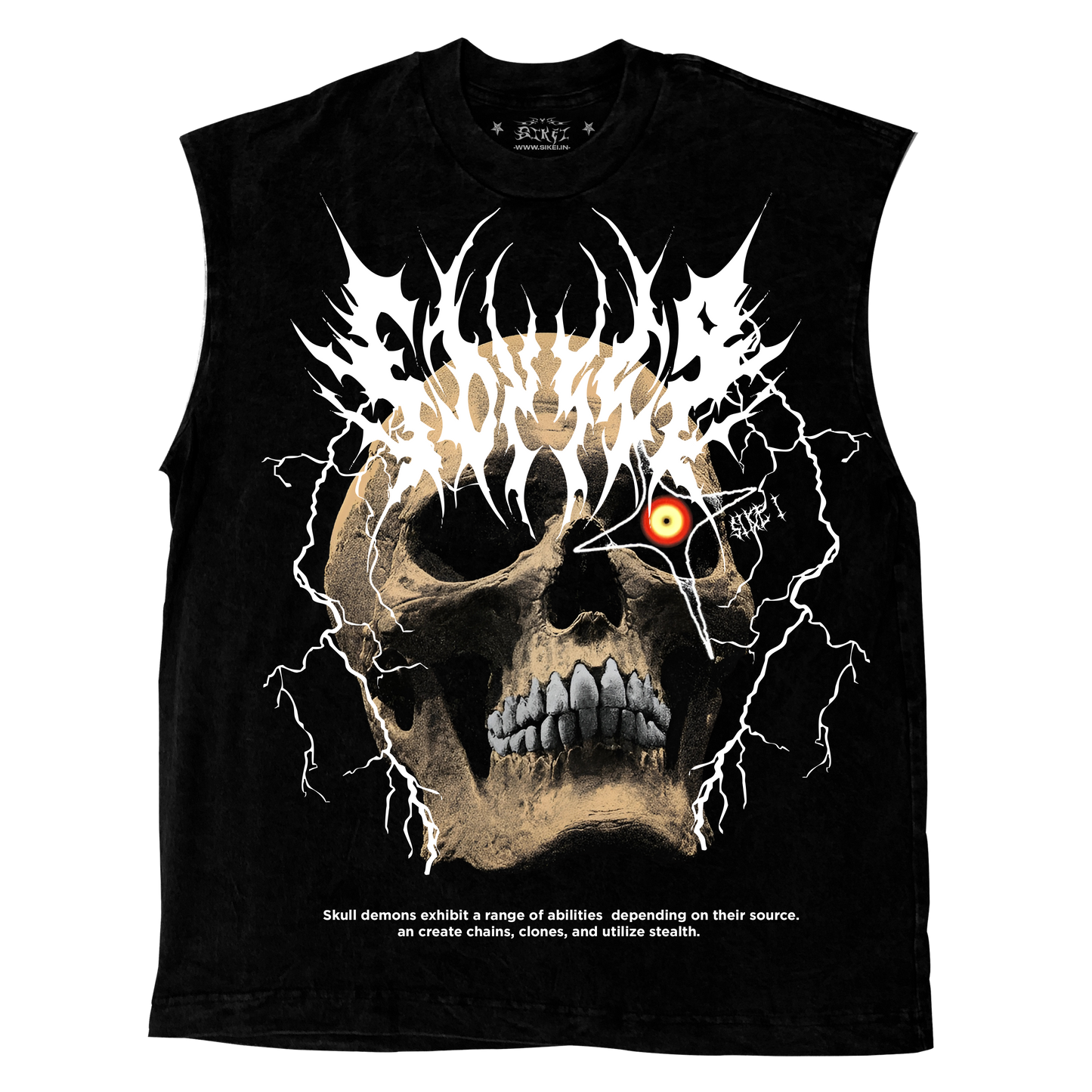 SKULL DEMON BAGGY VEST