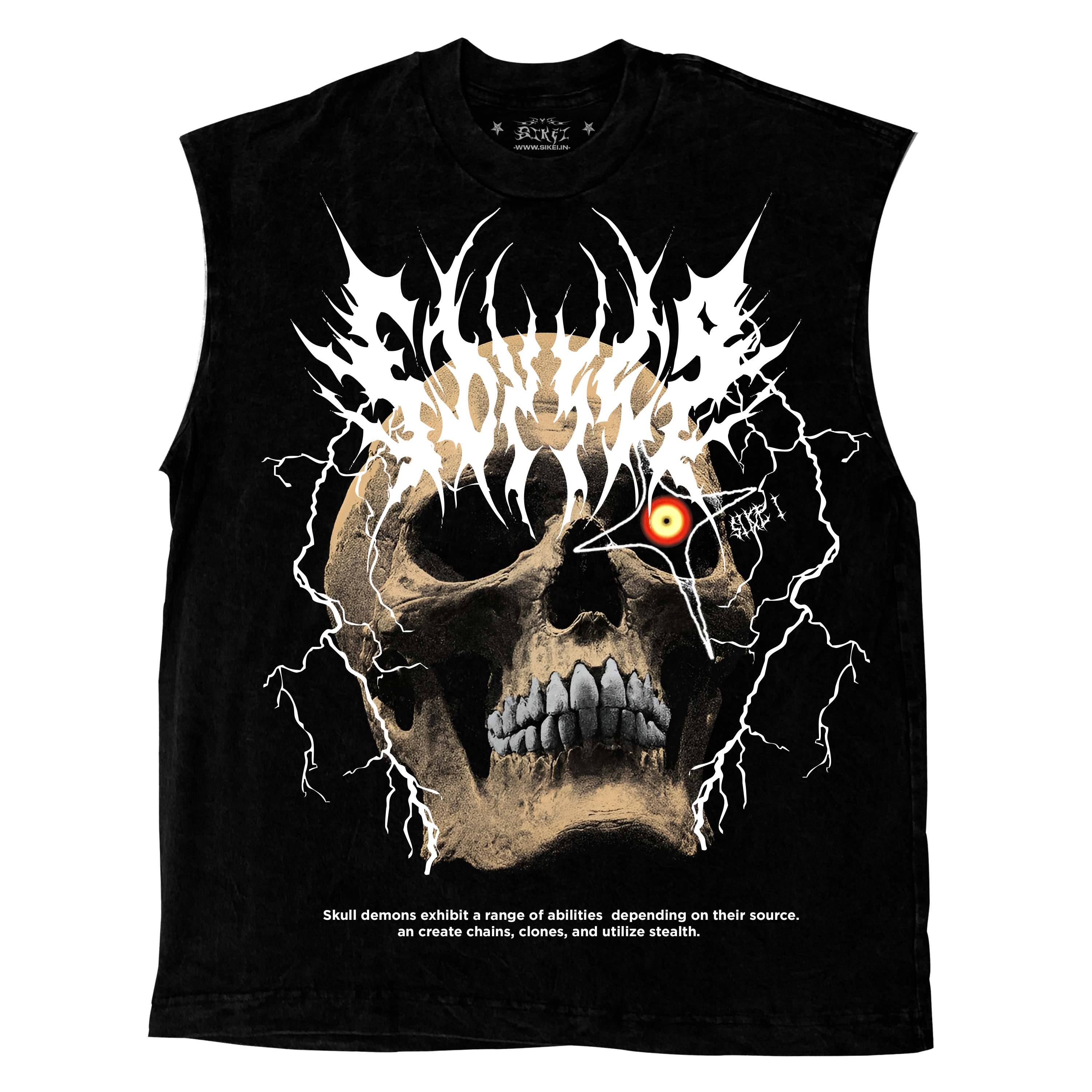 SKULL DEMON BAGGY VEST