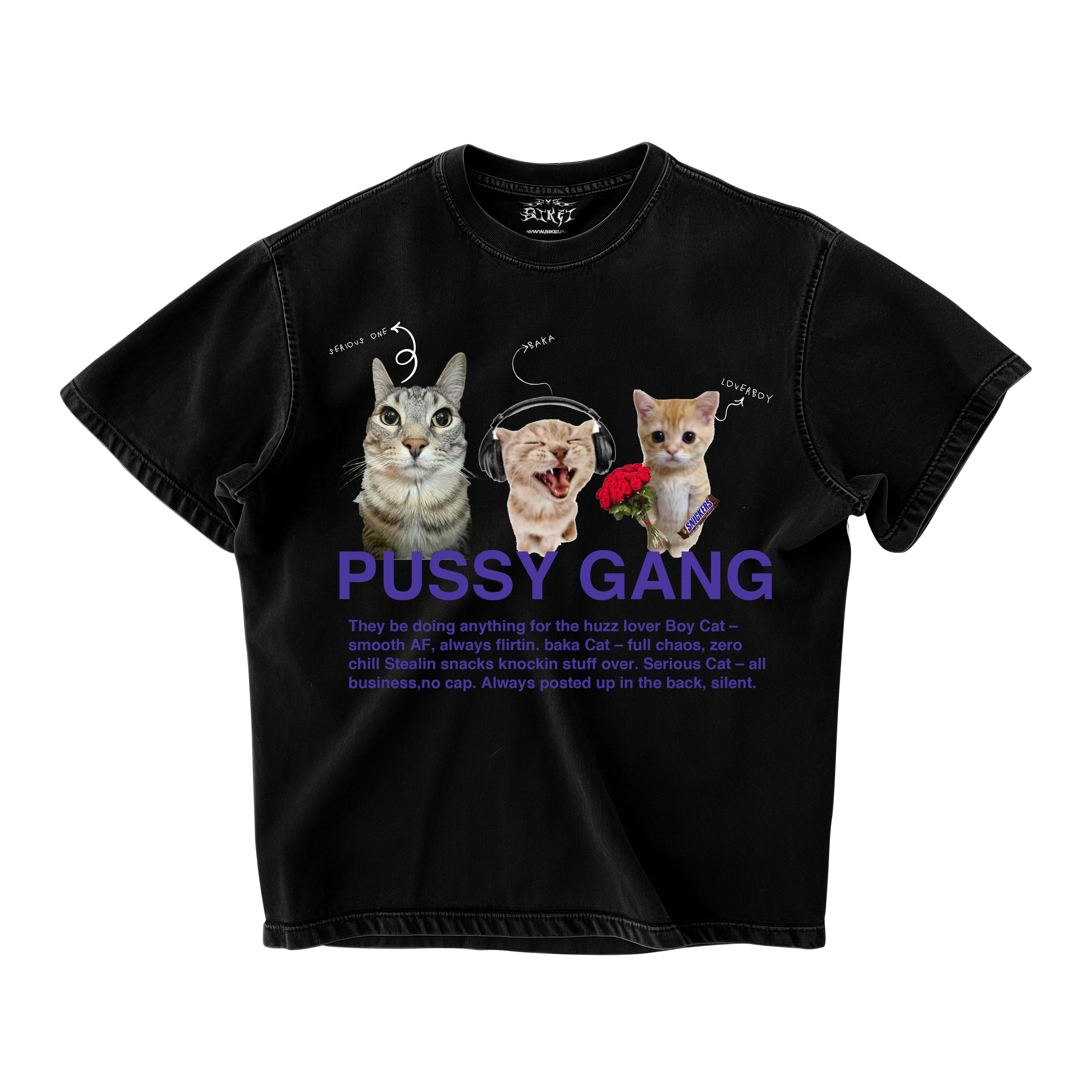 PUSSY GANG OVERSIZED T-SHIRT
