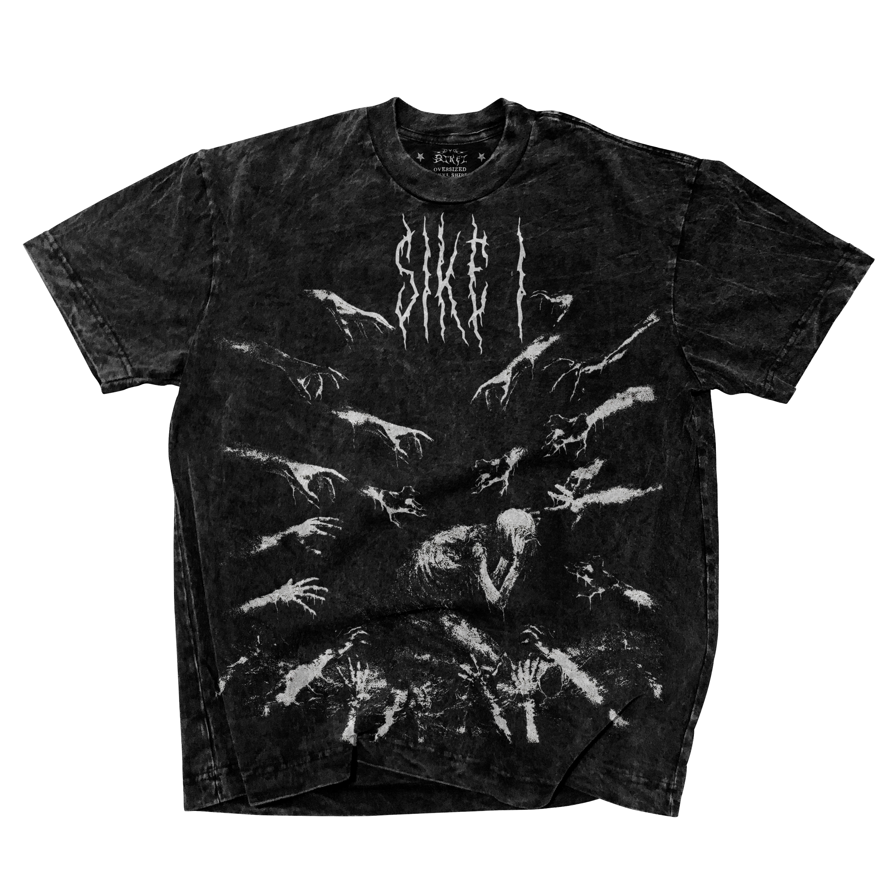 HELL SCENES ACID WASH OVERSIZED T-SHIRT