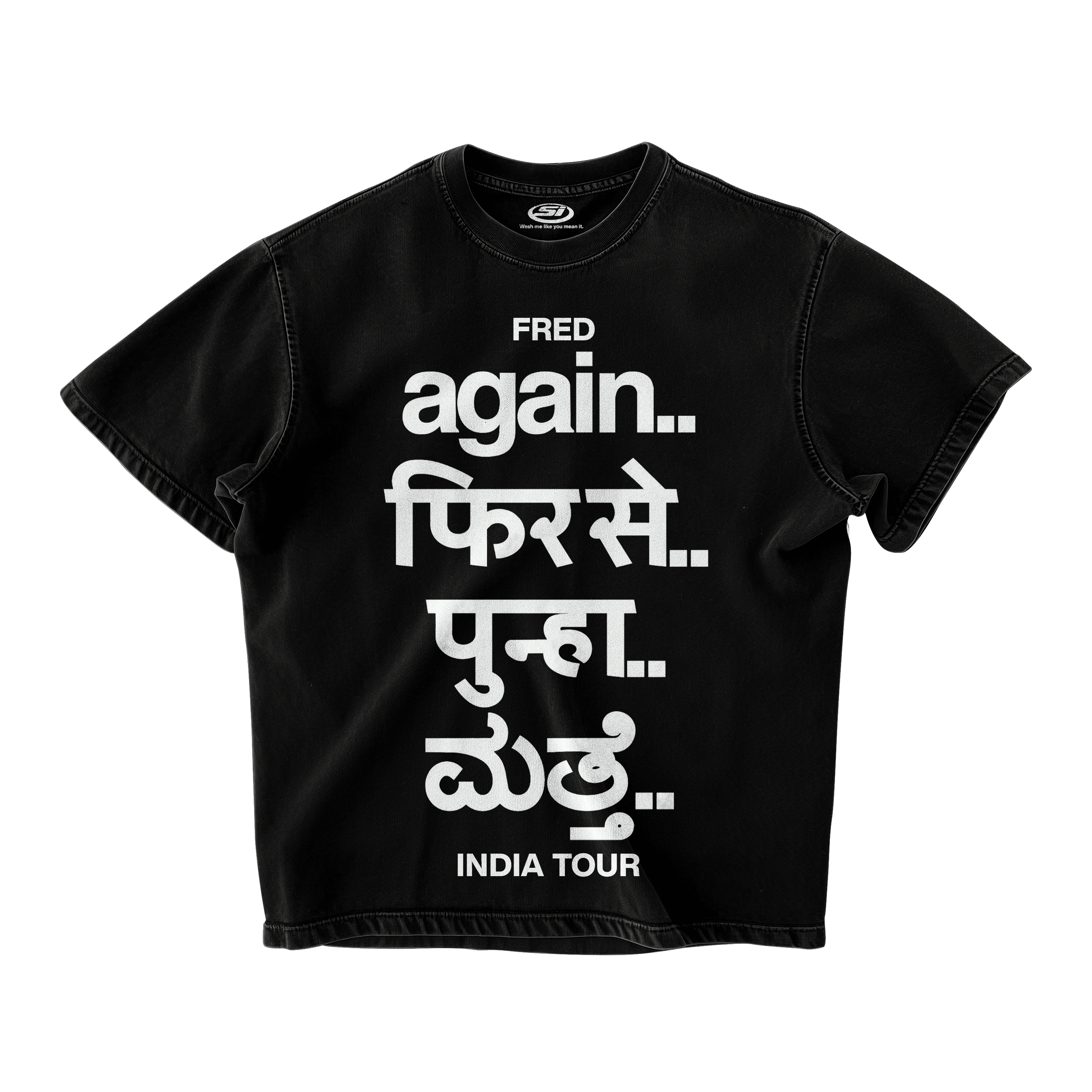 FRED AGAIN IND' TOUR OVERSIZED T-SHIRT