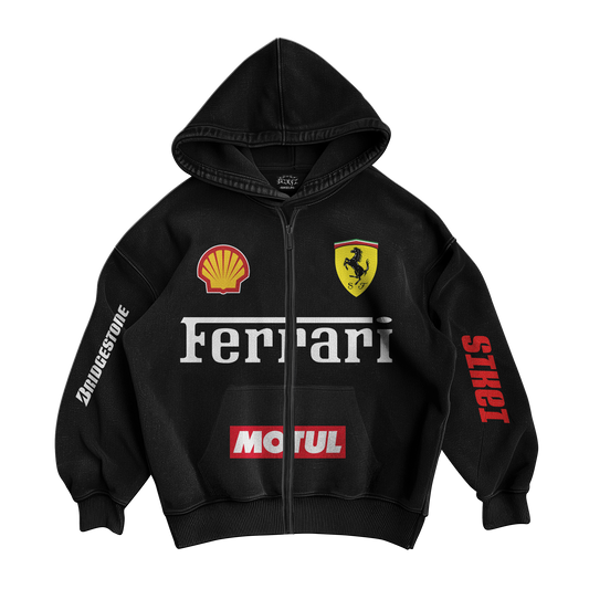 F1 FERRARI ZIPPER HOODIE