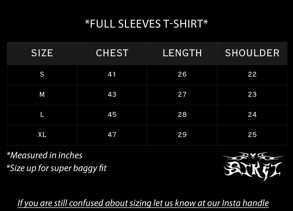 DUNGEONS FULL SLEEVES T-SHIRT