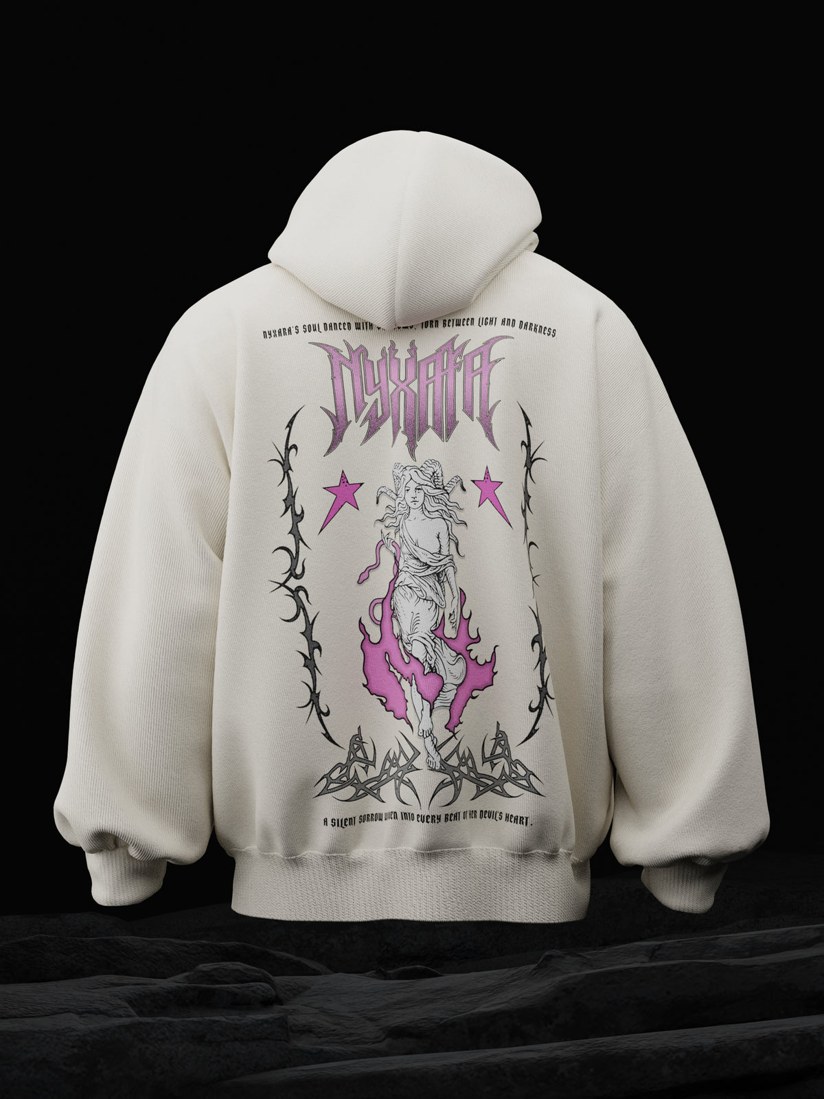 Nyxra Off White  Oversized Hoodie