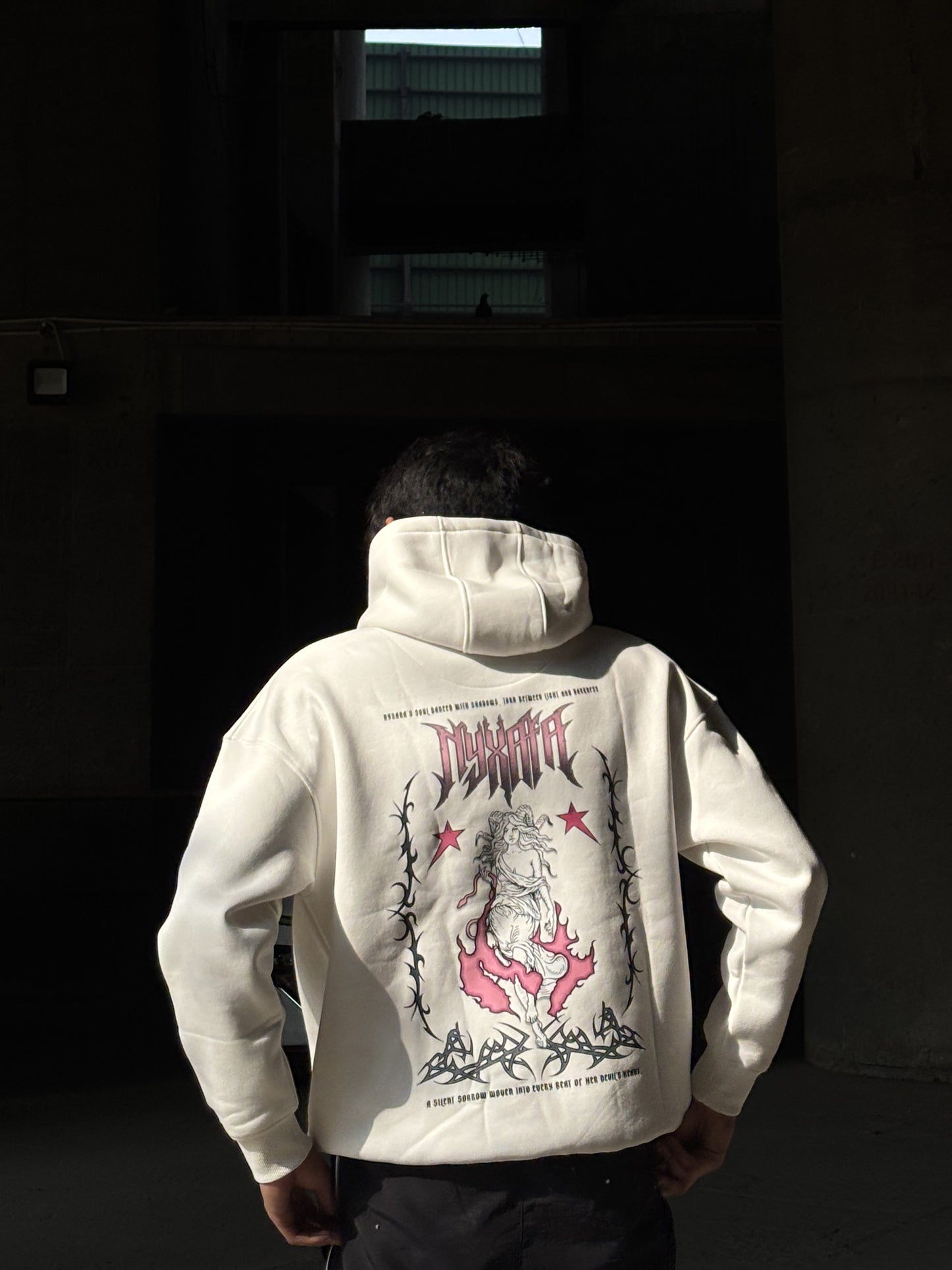Nyxra Off White  Oversized Hoodie
