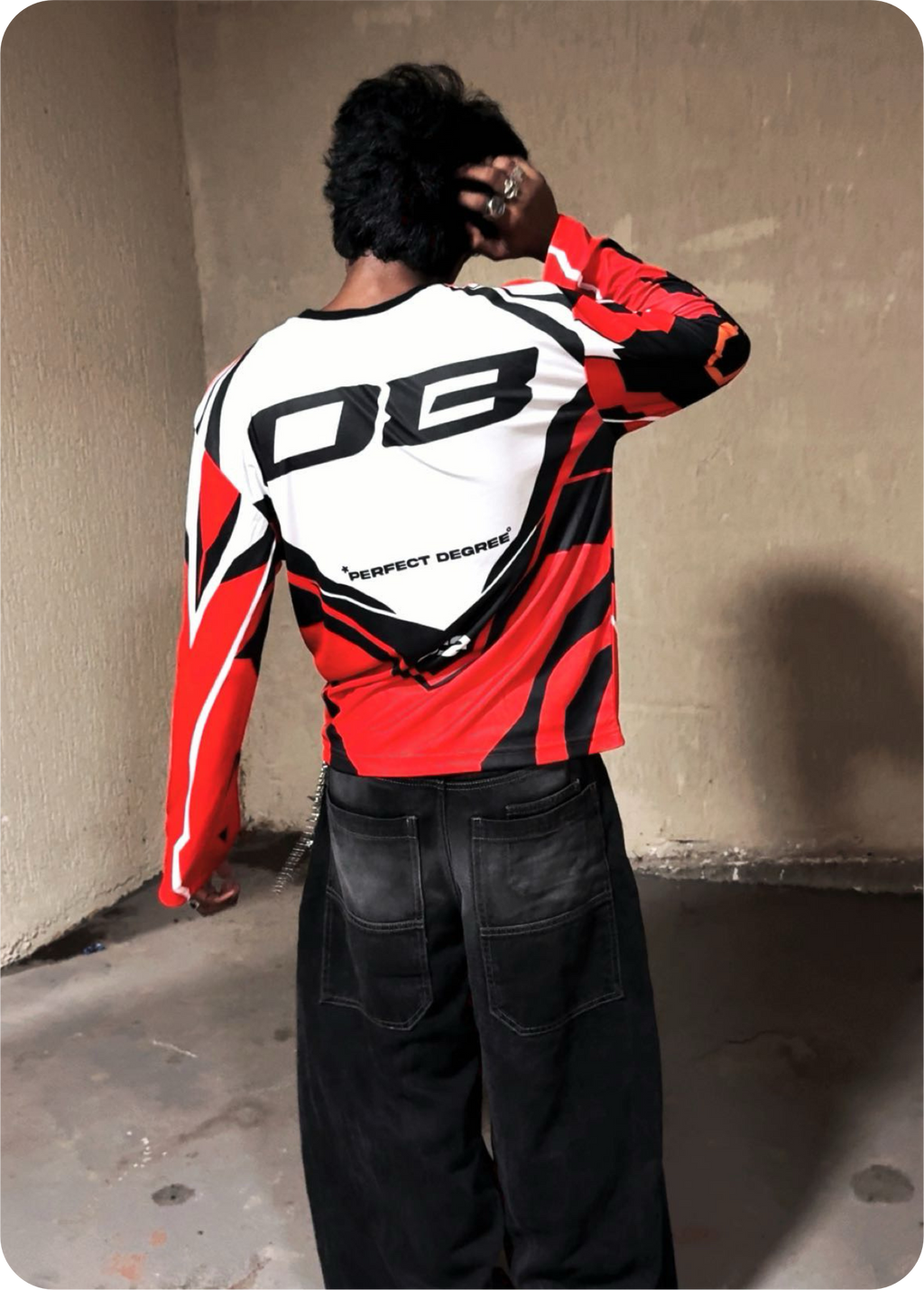 CRIMSONS FLAMES OVERSIZED JERSEY