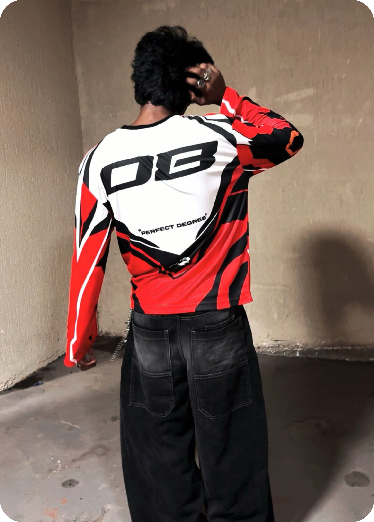 CRIMSONS FLAMES OVERSIZED JERSEY