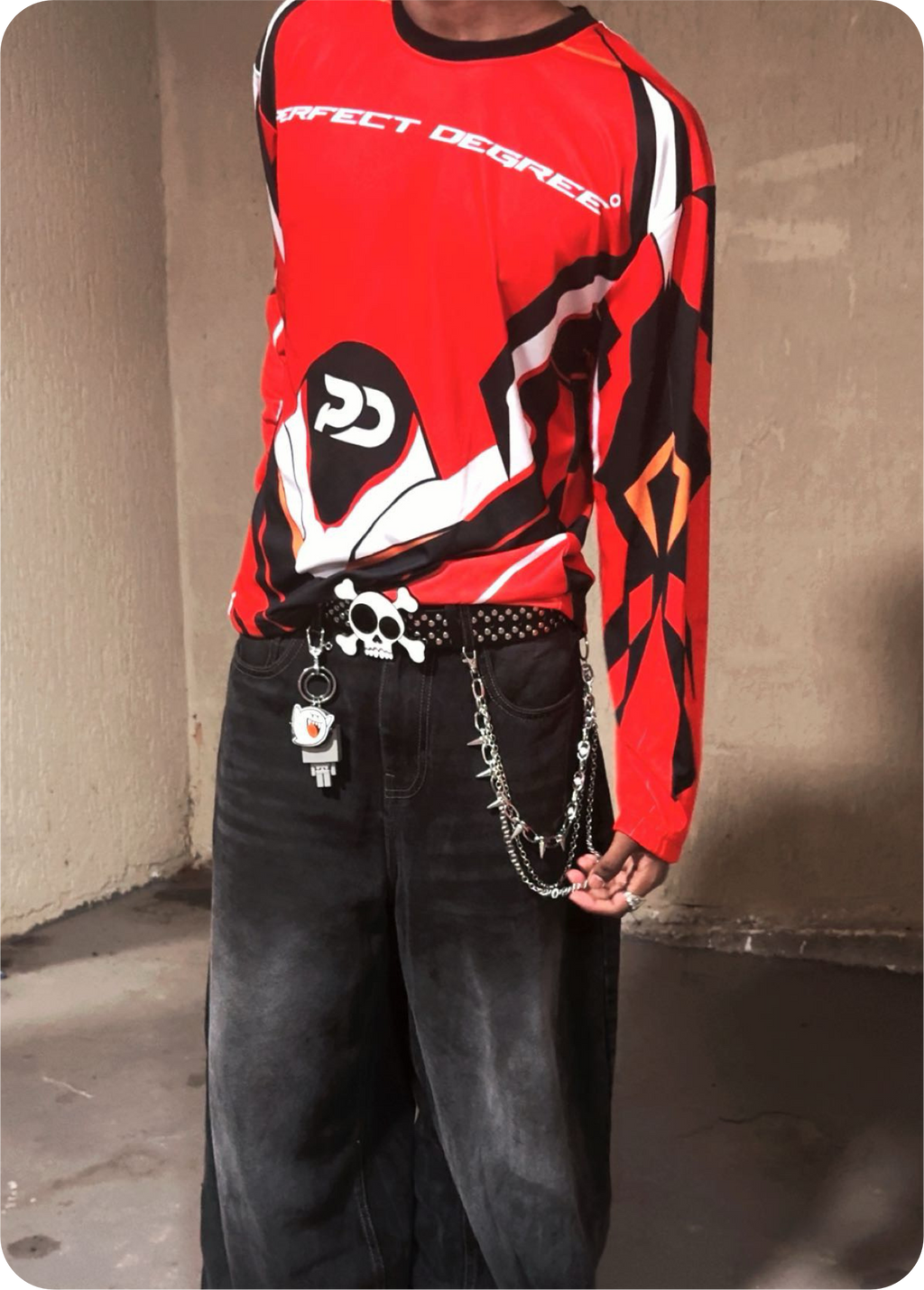 CRIMSONS FLAMES OVERSIZED JERSEY