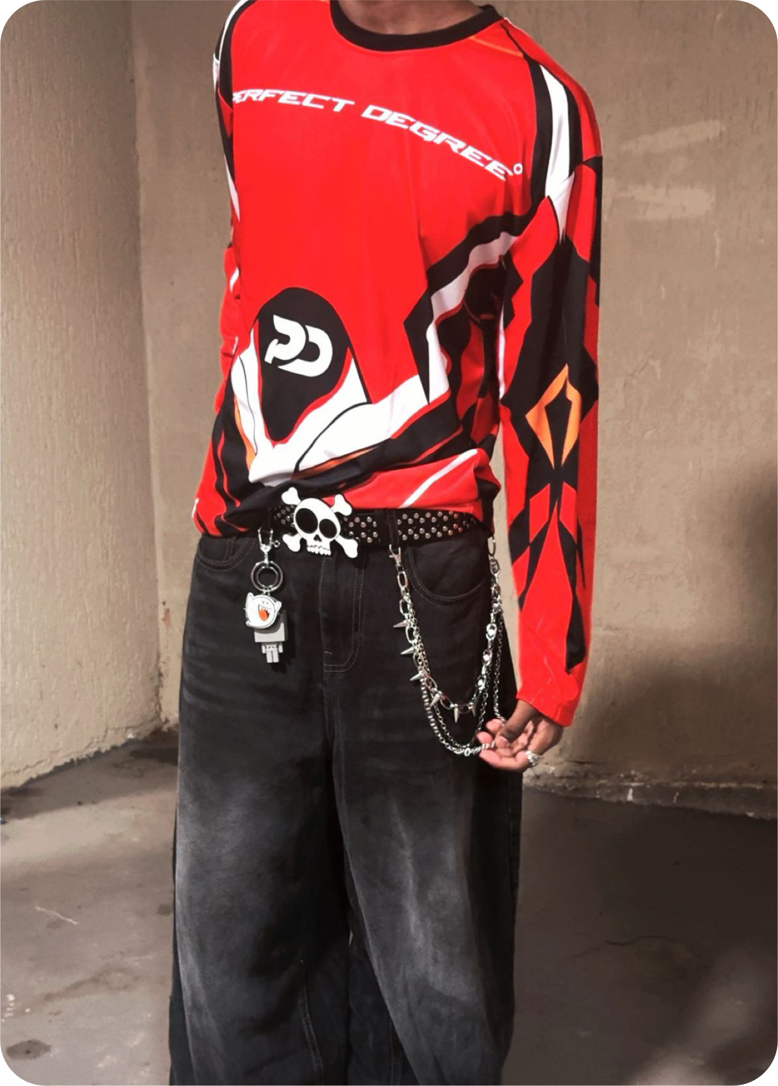 CRIMSONS FLAMES OVERSIZED JERSEY