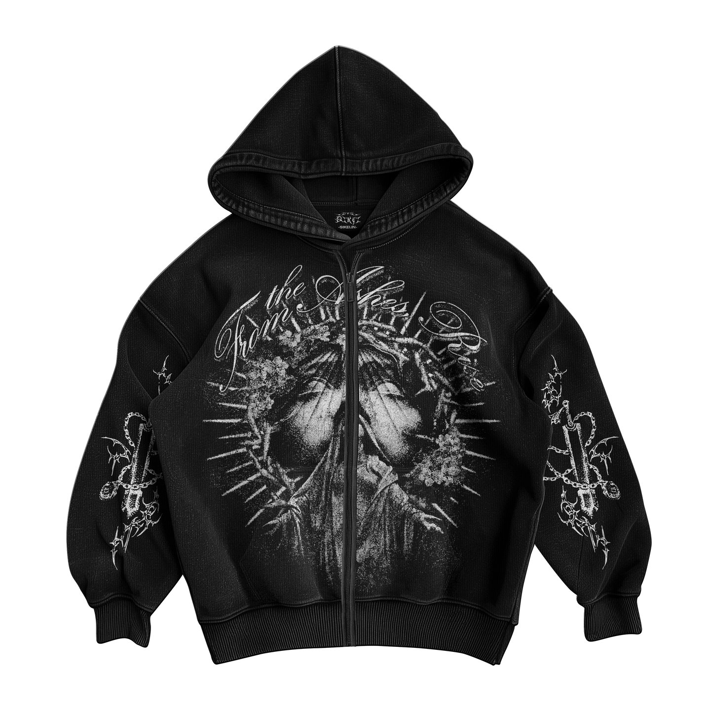 ASHES ZIPPER HOODIE