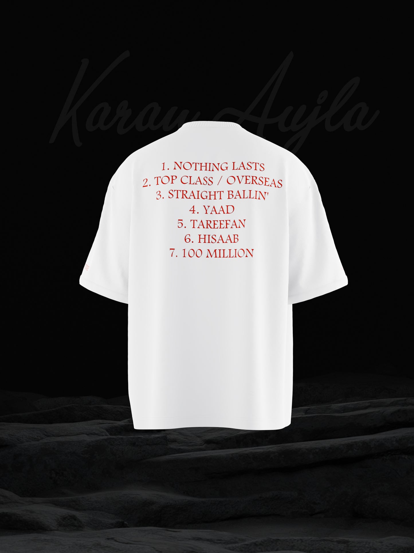 Street Dreams Karan Aujla x Divine White Oversized T-shirt