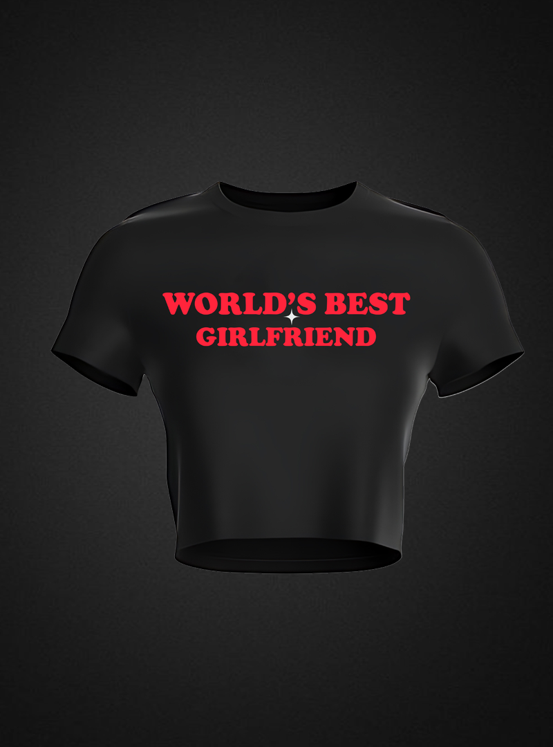 Best Girlfriend Ribbed Crop Top
