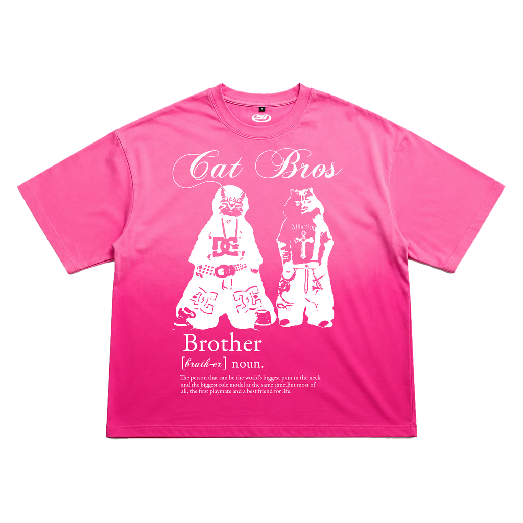 CAT BROS OMBRE OVERSIZED T-SHIRT