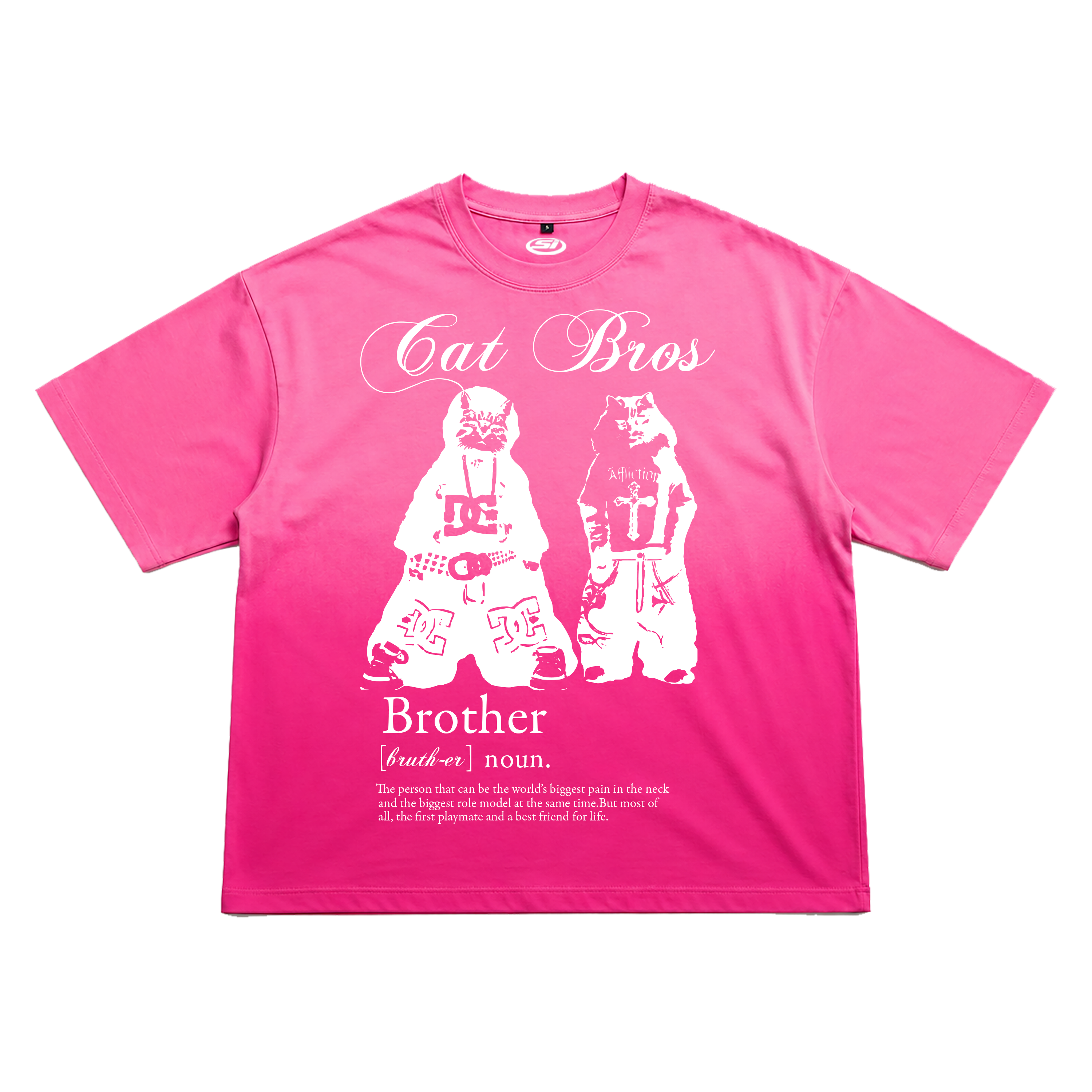 CAT BROS OMBRE OVERSIZED T-SHIRT