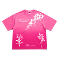 FLORIST ART OMBRE OVERSIZED T-SHIRT