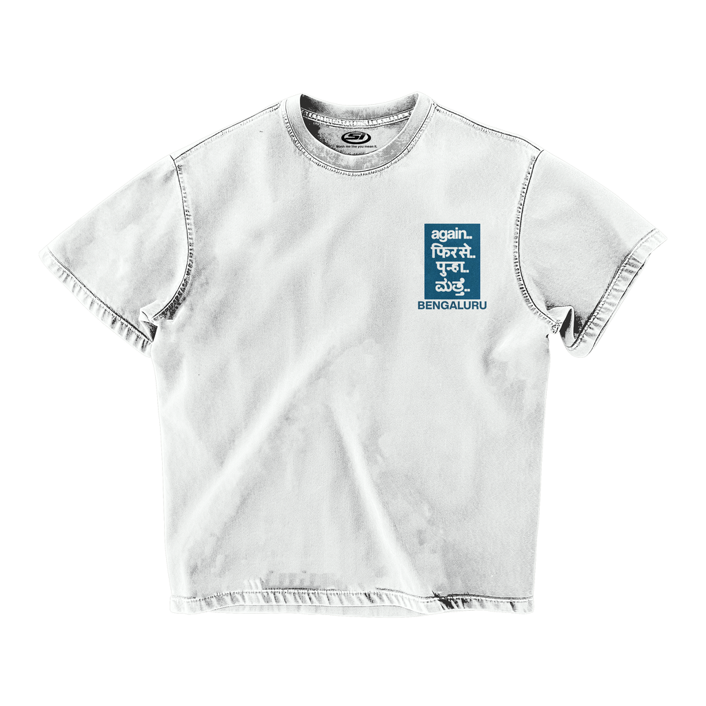 FRED AGAIN IND' TOUR BENGALURU OVERSIZED T-SHIRT