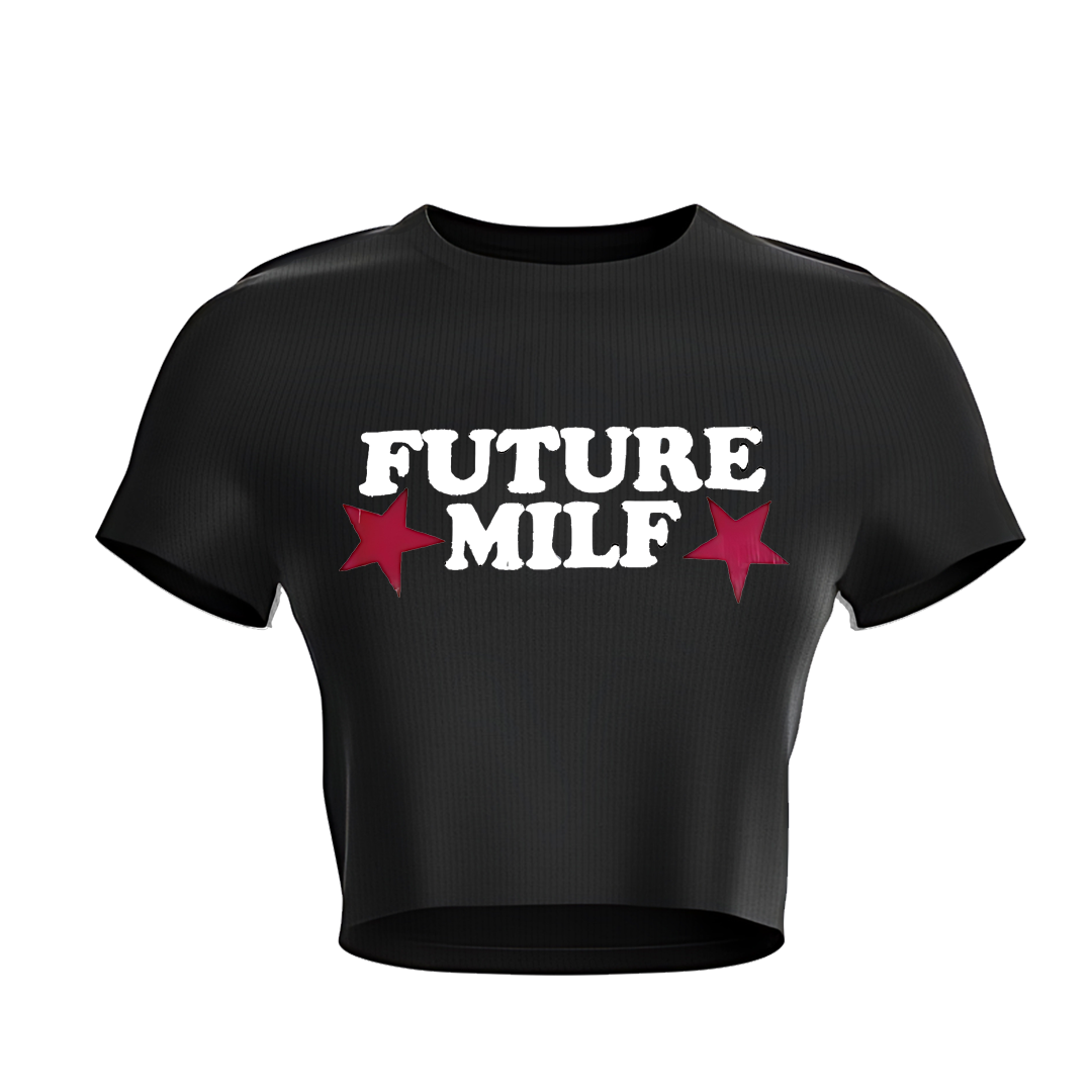 Future Milf Ribbed Crop Top
