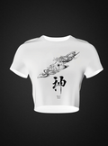 Kami God Ribbed Crop Top